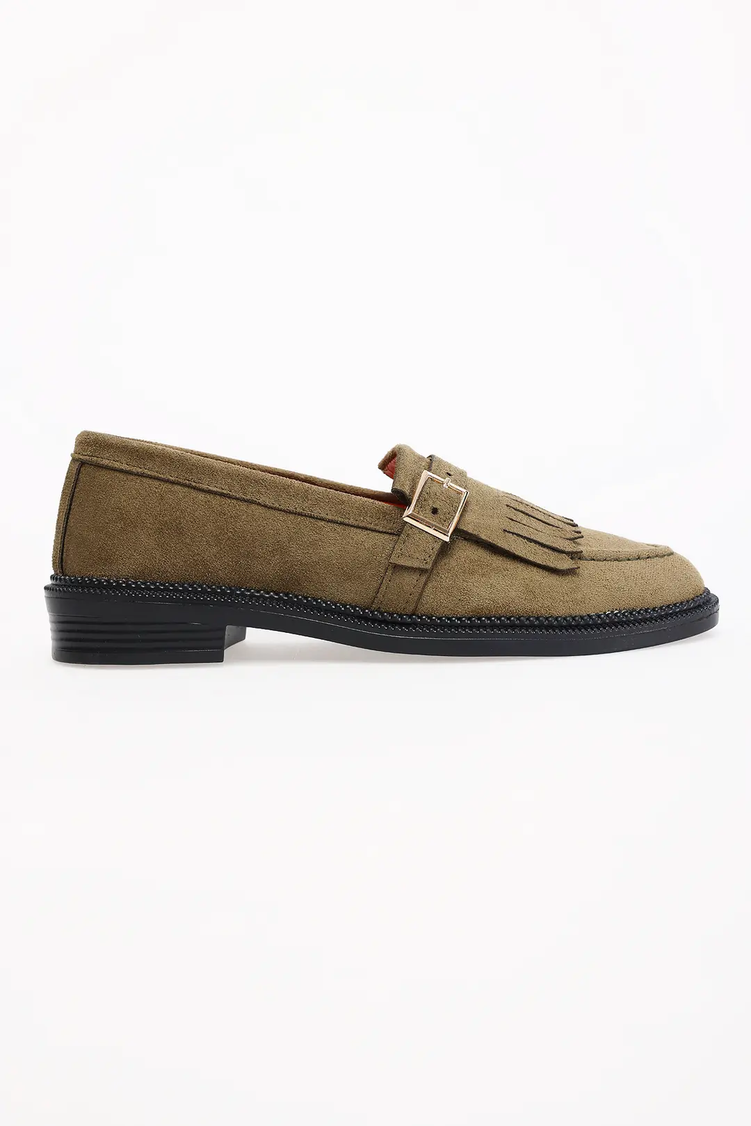 Jesy Püsküllü Toka Detaylı Loafer - HAKİ YEŞİL